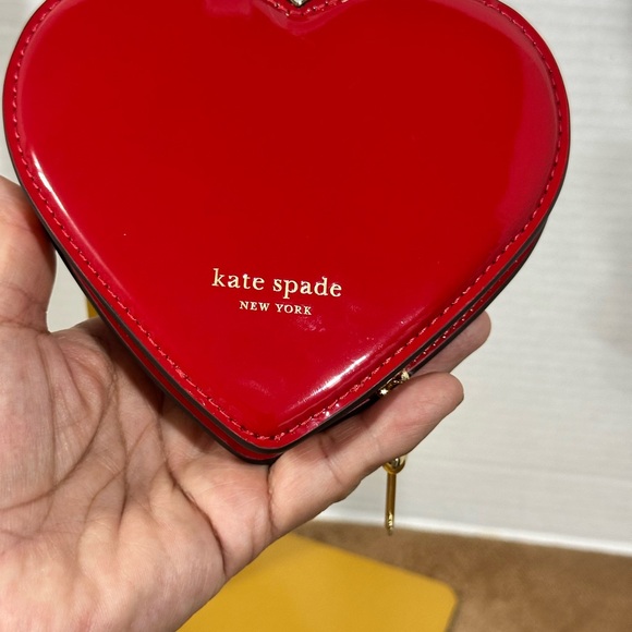 Kate Spade Key to My Heart-Shaped Red Wristlet - Picture 5 of 8